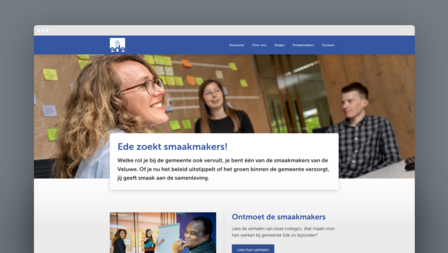 Die Themen-Website der Gemeinden Ede und Nieuwegein zu Stellenausschreibung 