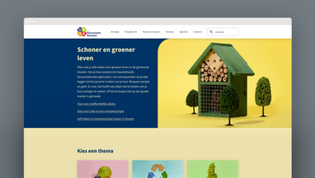 Themen-Website der Gemeinde Houten zu Nachhaltigkeit